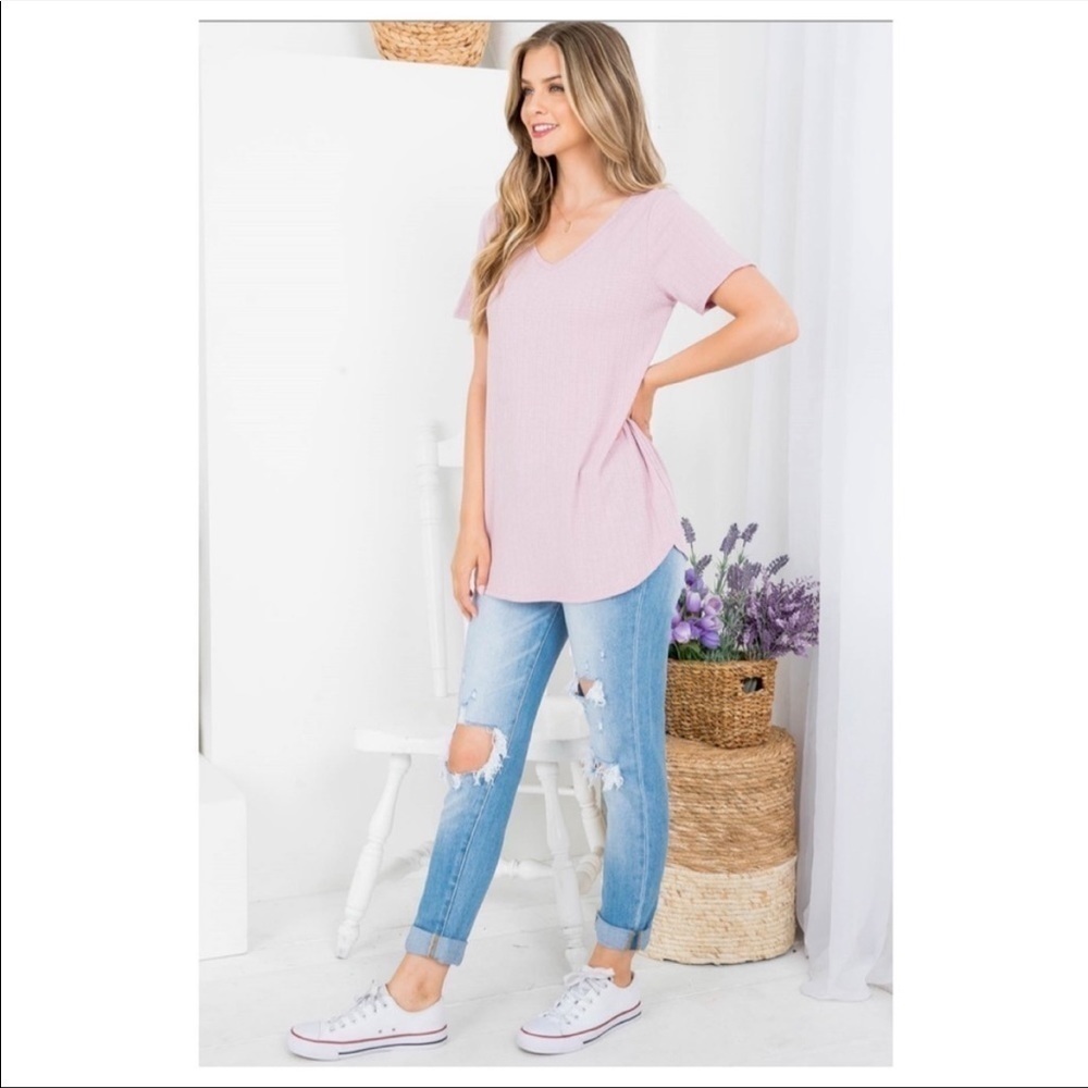 NWT A Girl Thing SS pink tunic classic design. 1S, 1M, 1L. - Picture 2 of 2